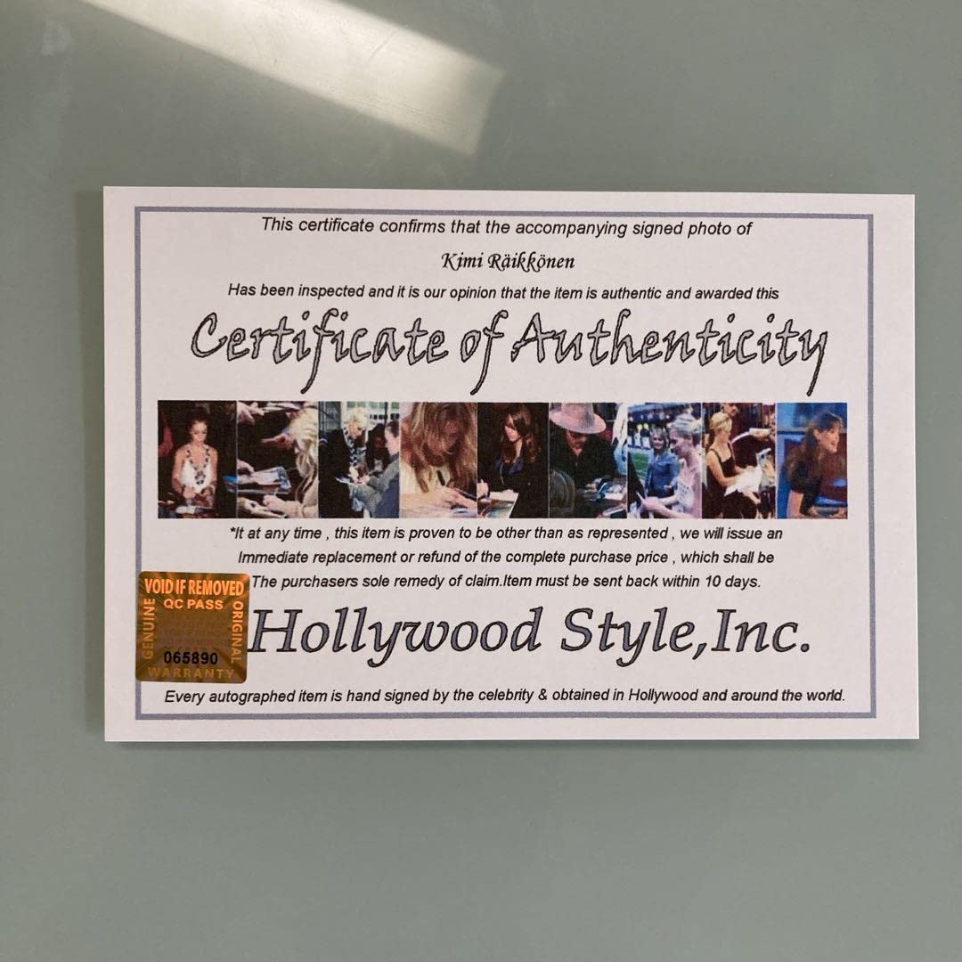 キミ・ライコネン直筆サイン入り2Lサイズ写真…Kimi Räikkönen…